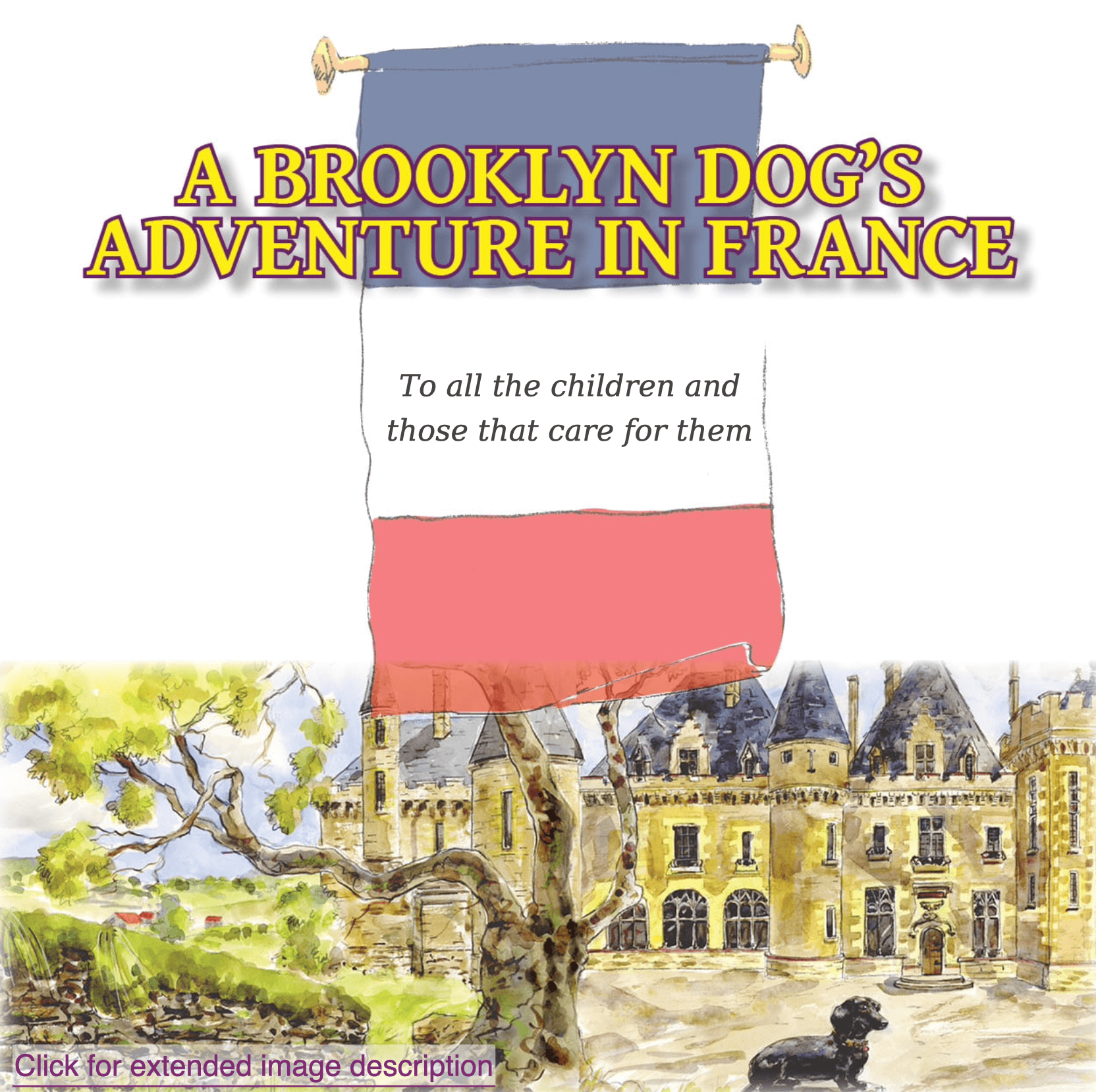 Half-title of A Brooklyn Dog's Adventures in France