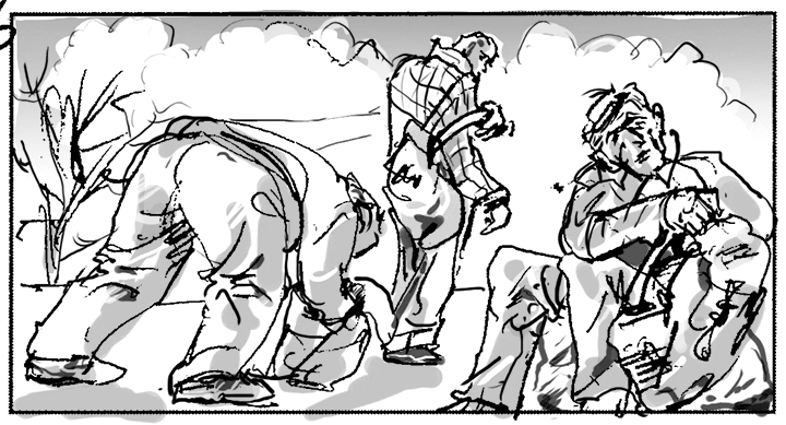 Ruth Tait storyboard art