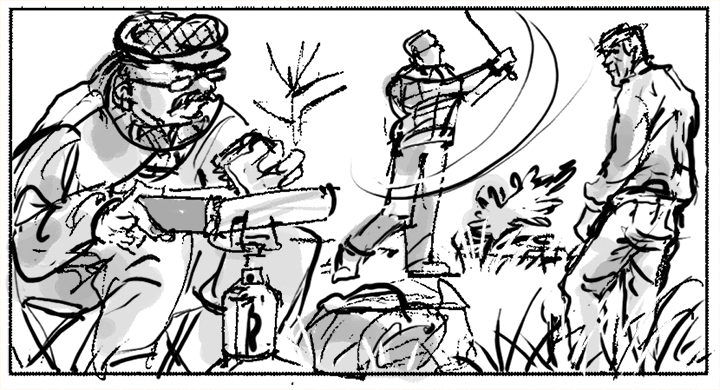 Ruth Tait storyboard art