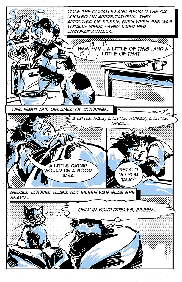 comic book artwork by Ruth Tait