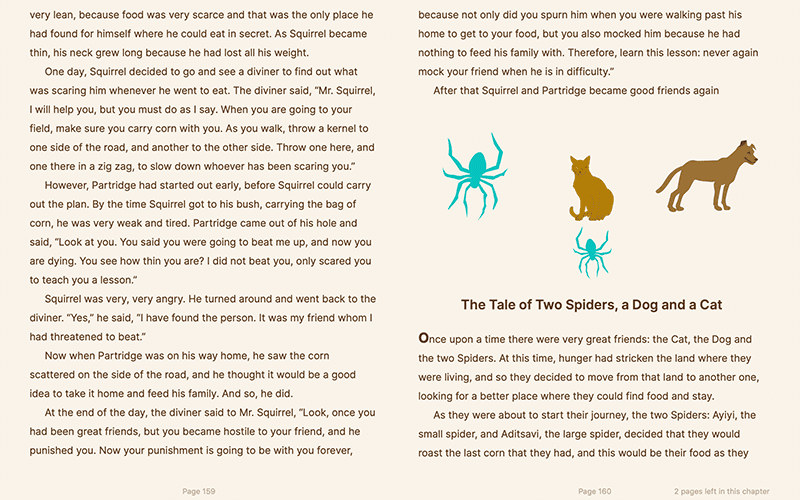 screen shot of ebook design layout by Ruth Tait